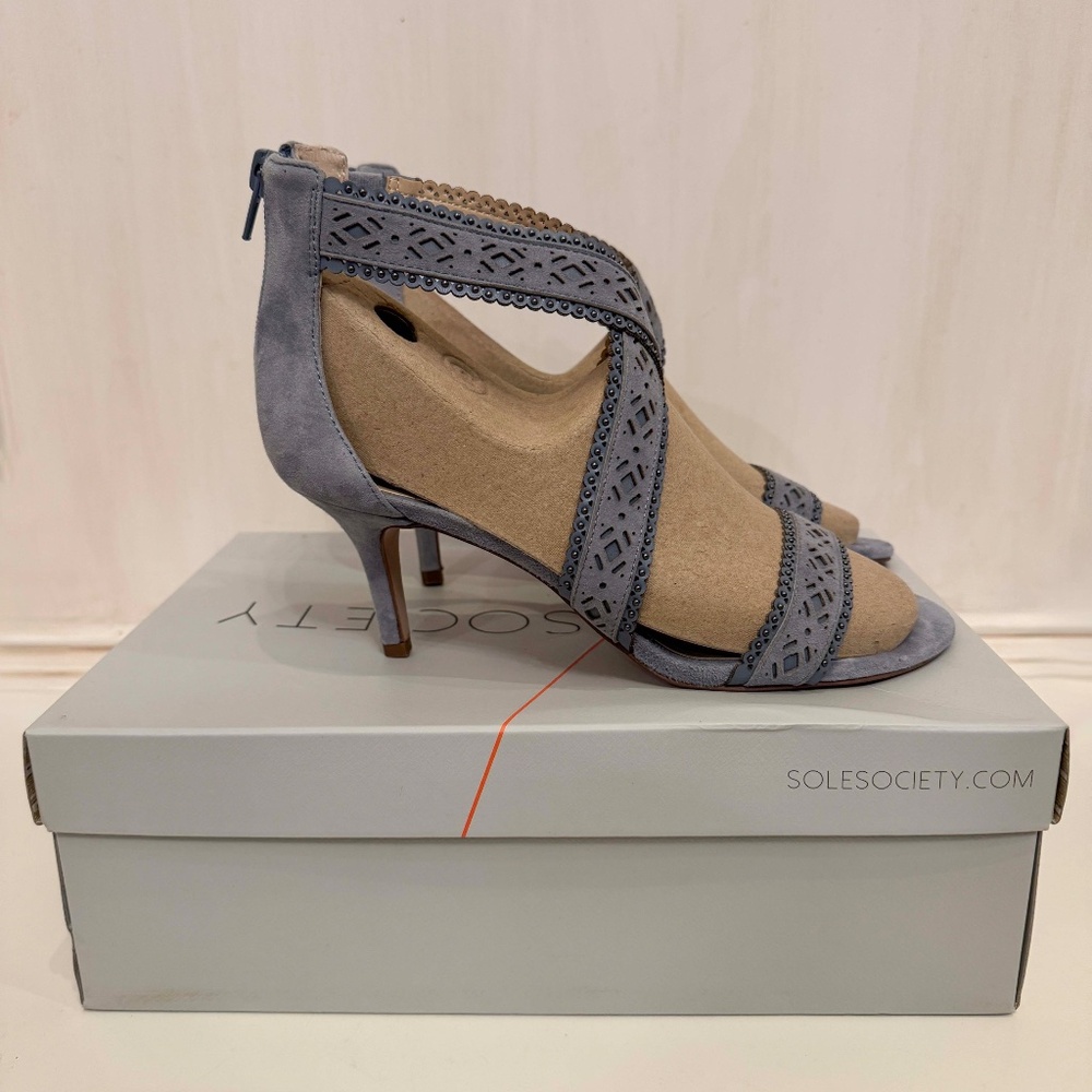 Sole Society Blue Venus High Heel Sandal
